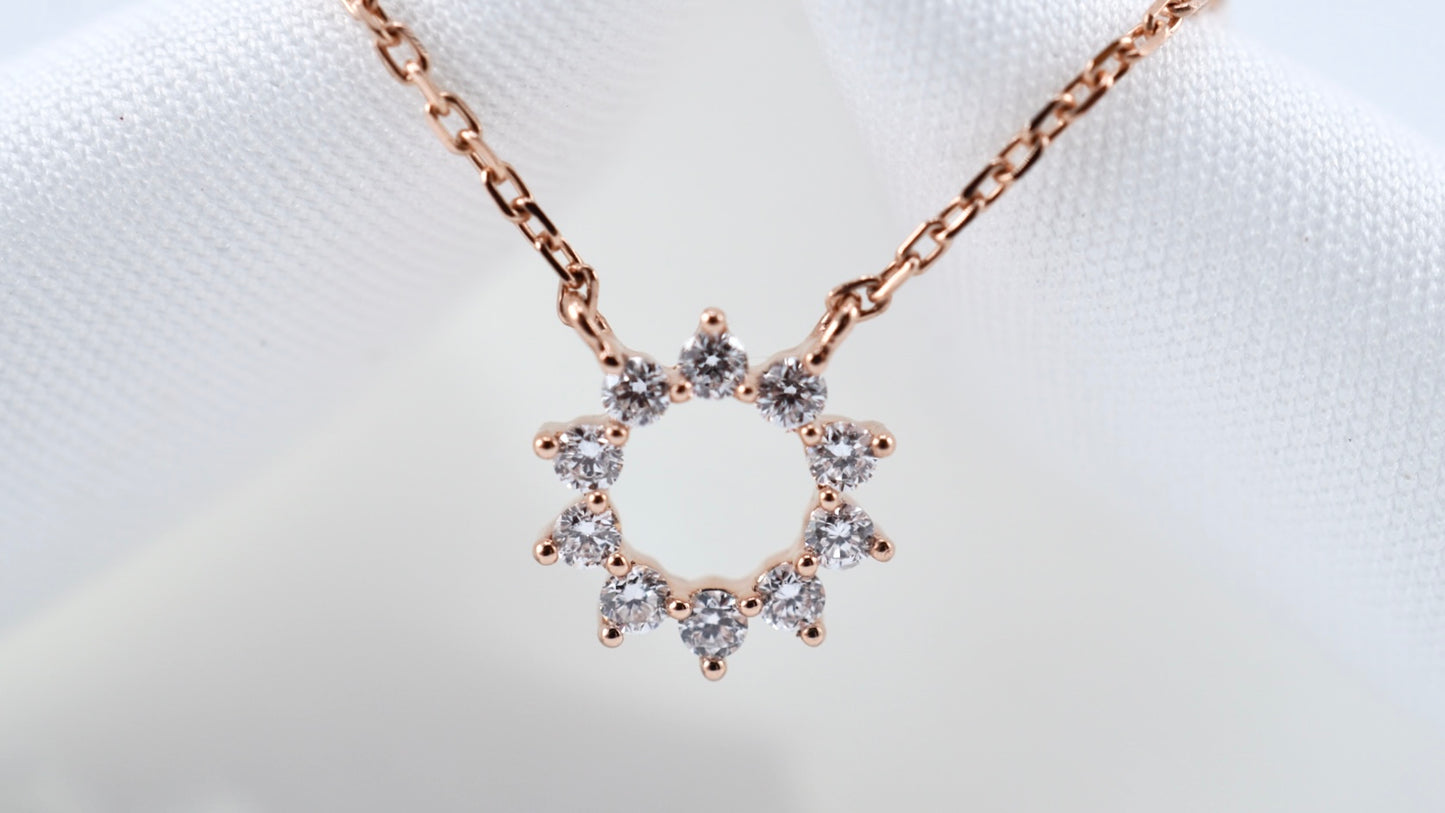 Celestial Sun Diamond Necklace