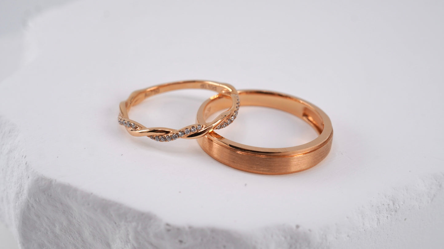 Twisted Diamonds and Brushed Bands