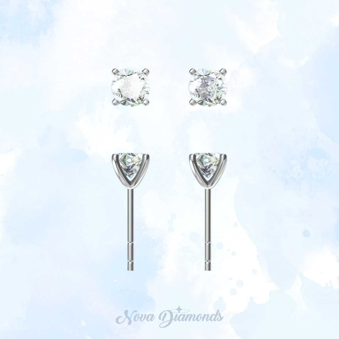 Classic Round Brilliant Solitaire Studs