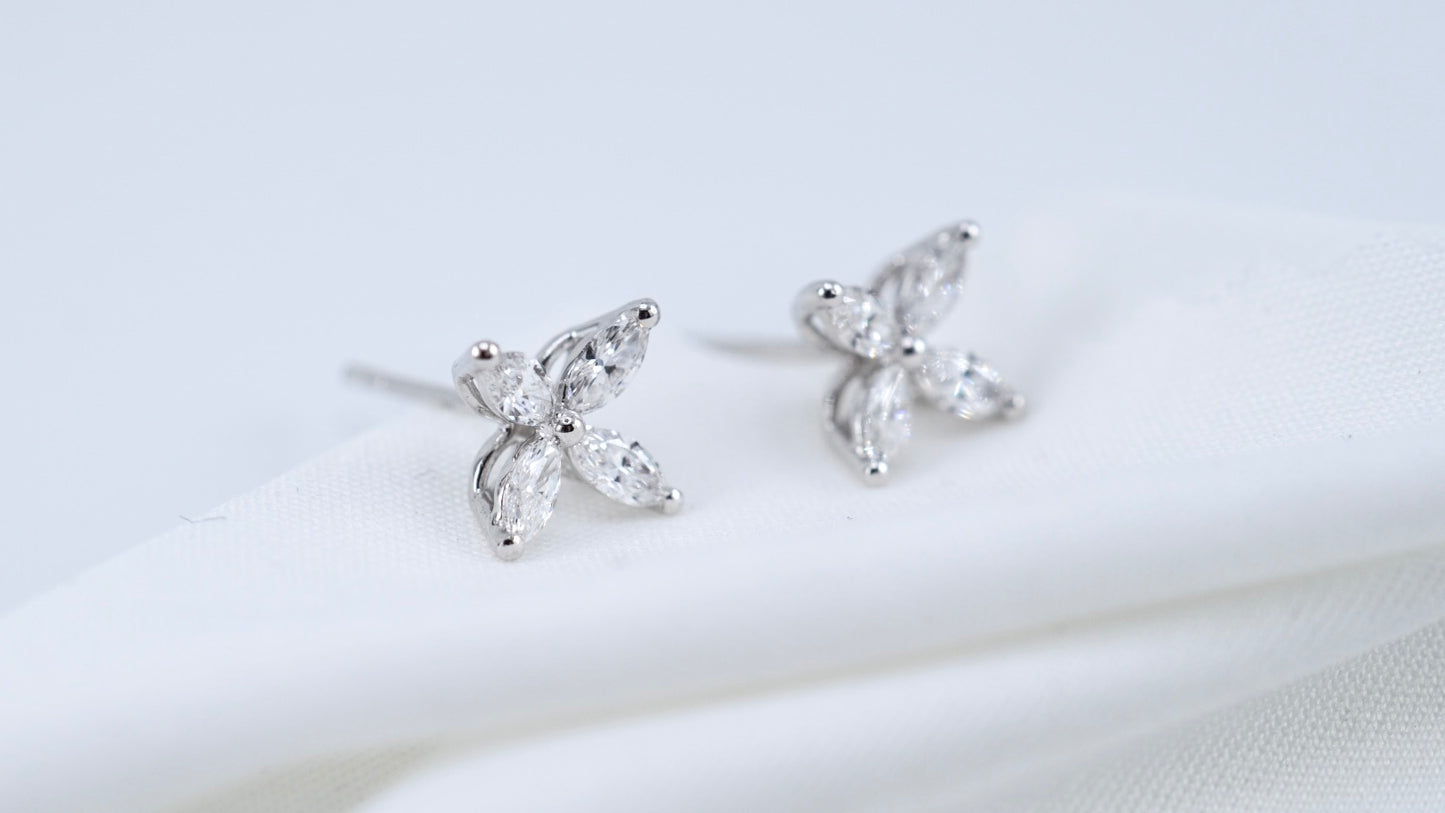 Clover Diamond Studs
