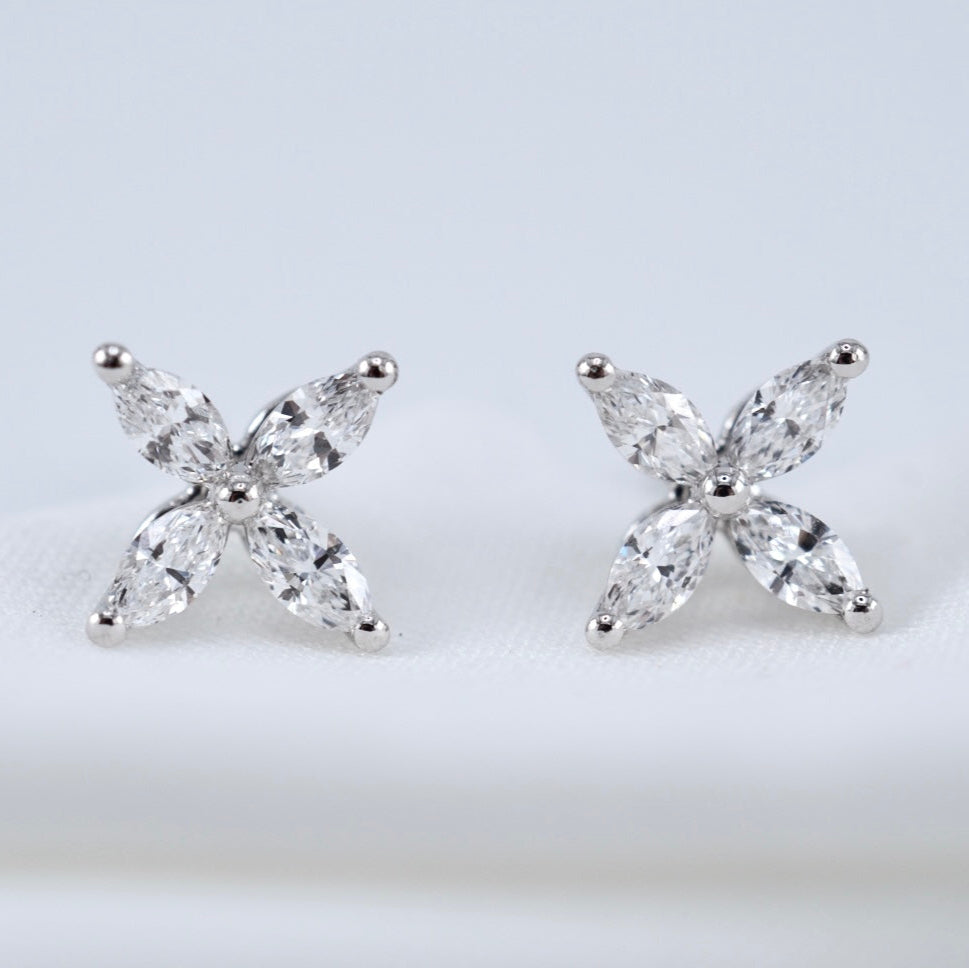 Clover Diamond Studs