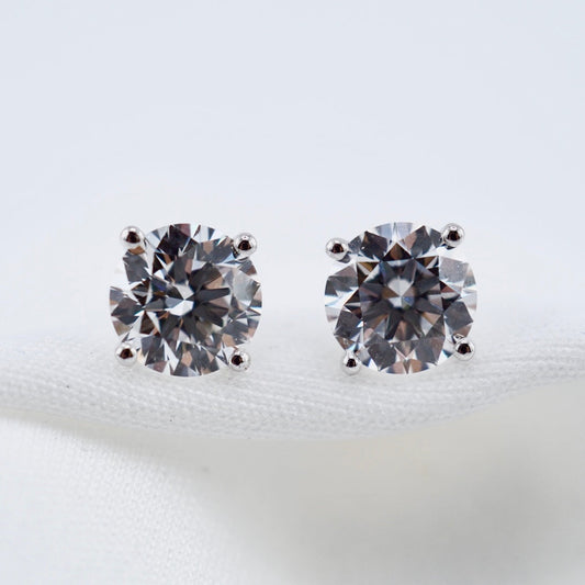 Classic Round Brilliant Solitaire Studs