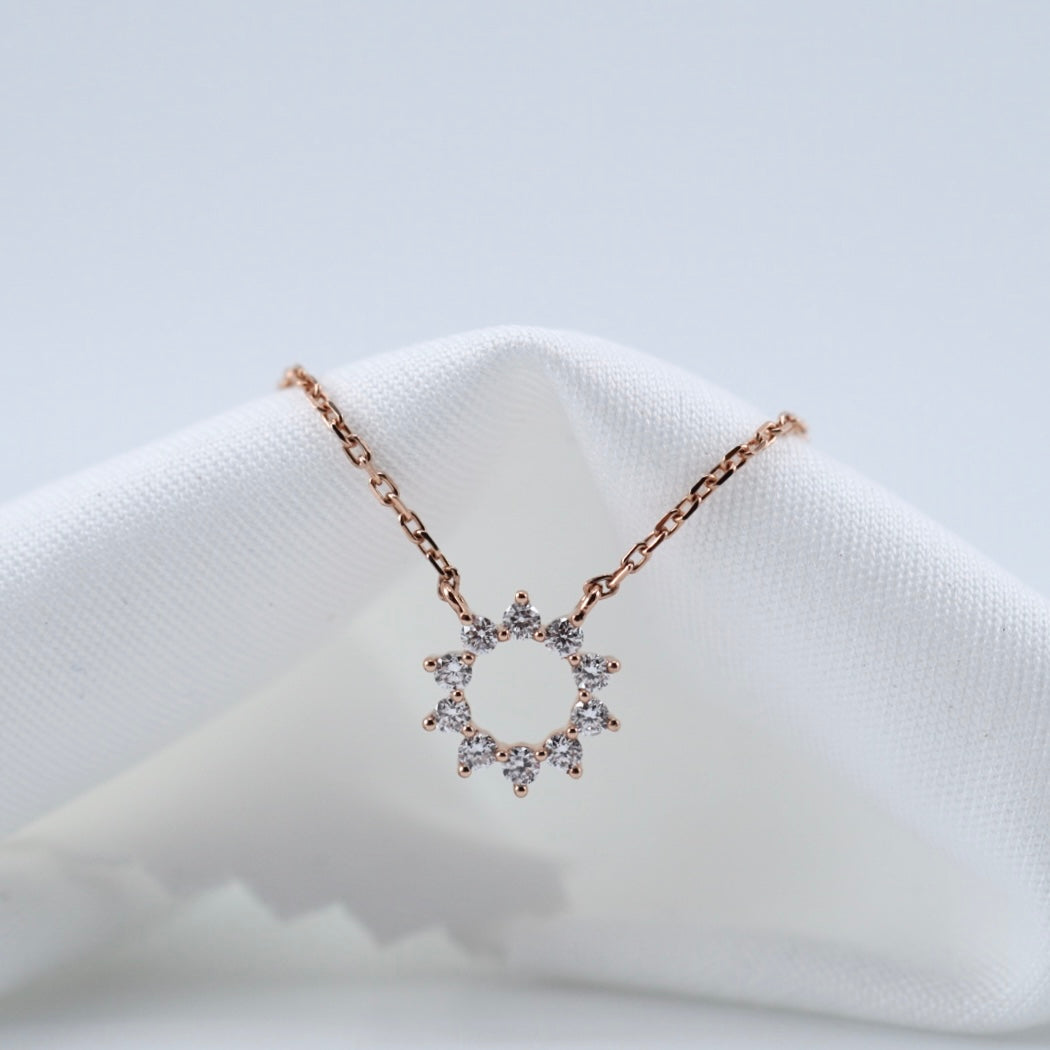 Celestial Sun Diamond Necklace