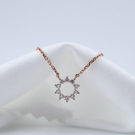 Celestial Sun Diamond Necklace