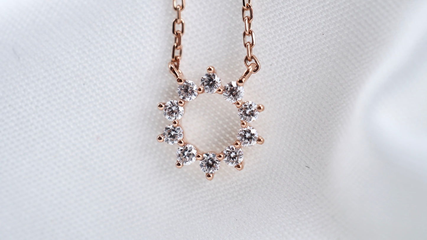 Celestial Sun Diamond Necklace