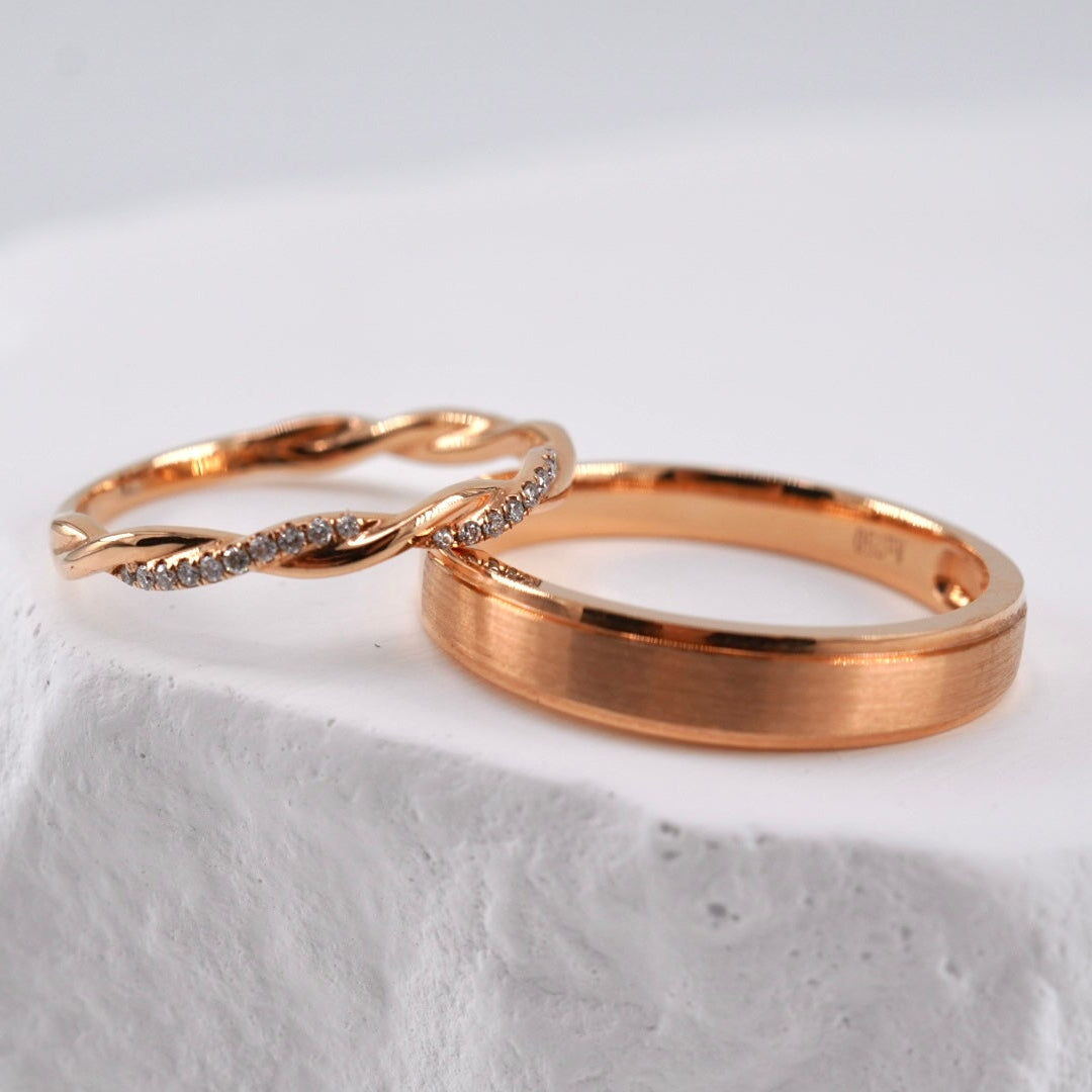 Twisted Diamonds and Brushed Bands